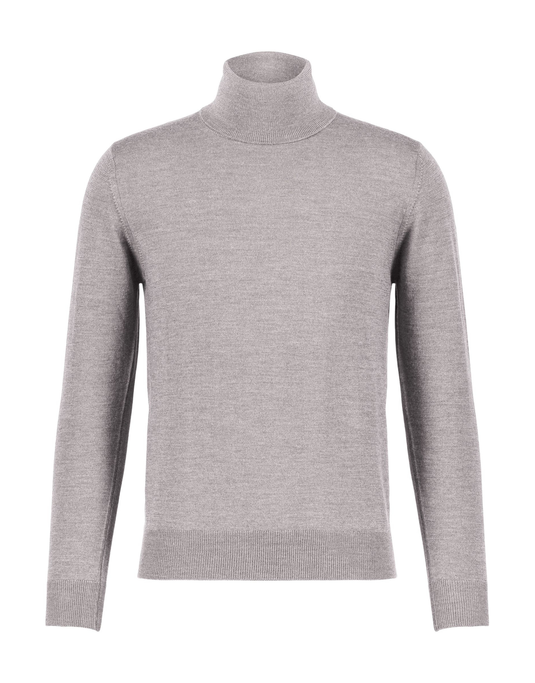 Pull col roulé Gris