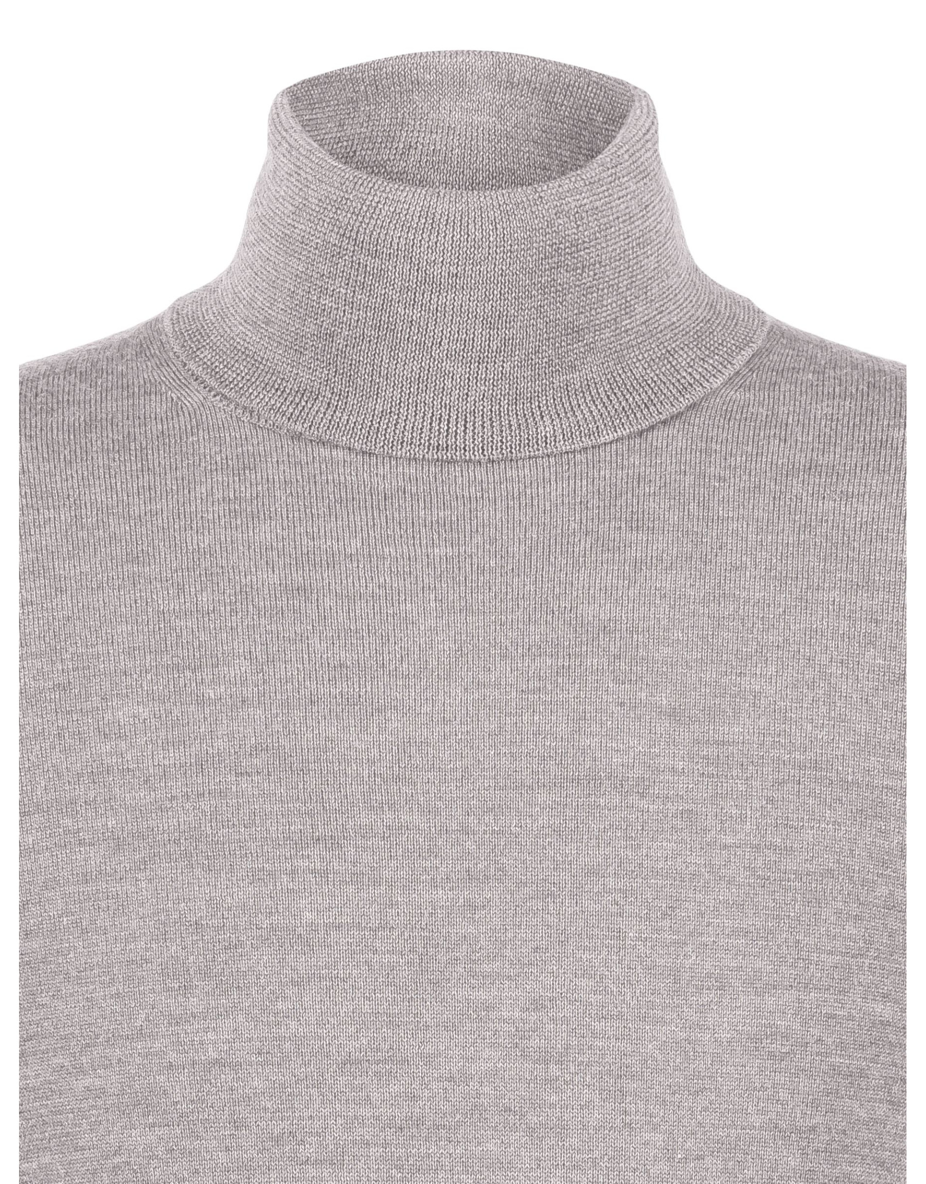 Pull col roulé Gris