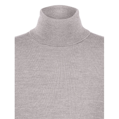 Pull col roulé Gris