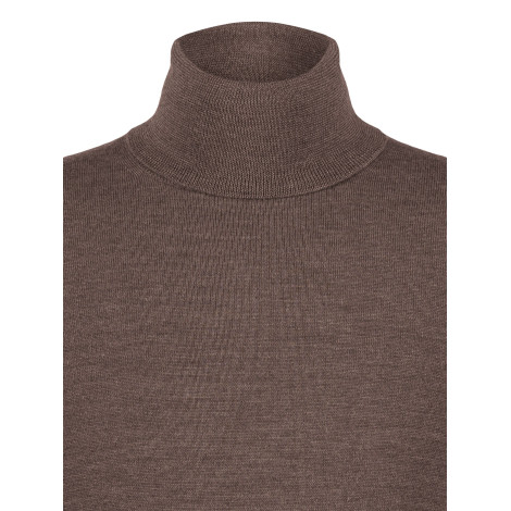 Pull col roulé Taupe